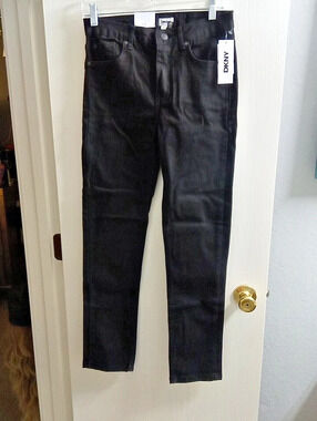 DKNY Skinny Jeans Black Waist 16 NWT